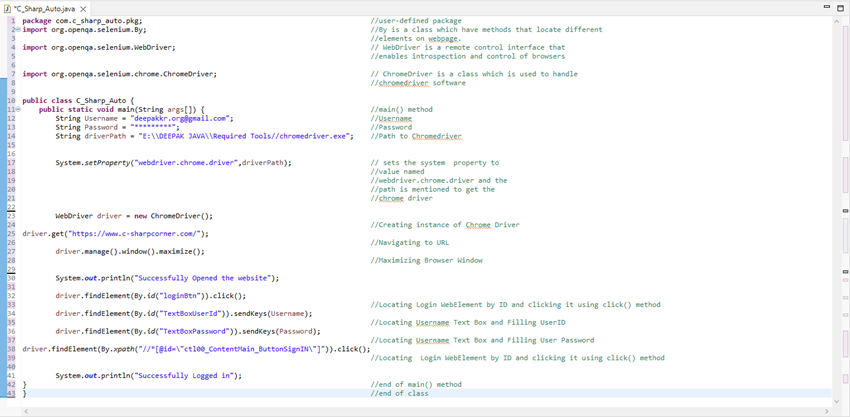 Basic Web Automation using Selenium with Java